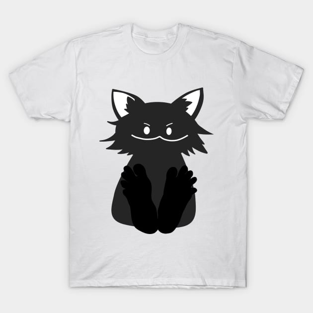 Cat With Feet T-Shirt by SweetOblige